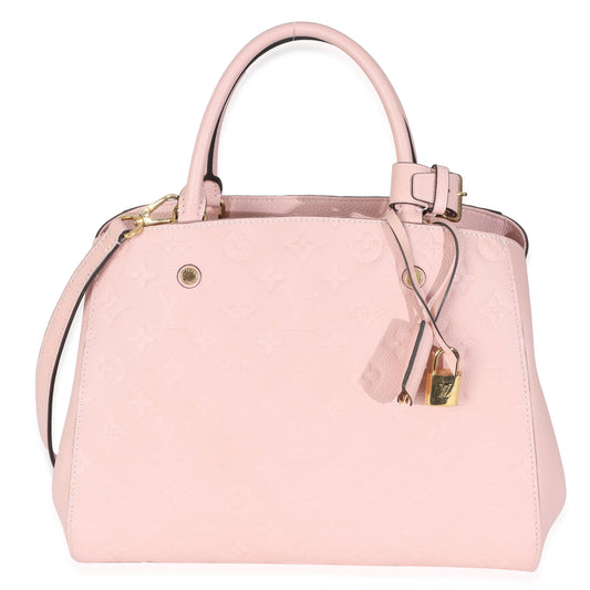 Louis Vuitton Rose Ballerine Monogram Empreinte Montaigne MM