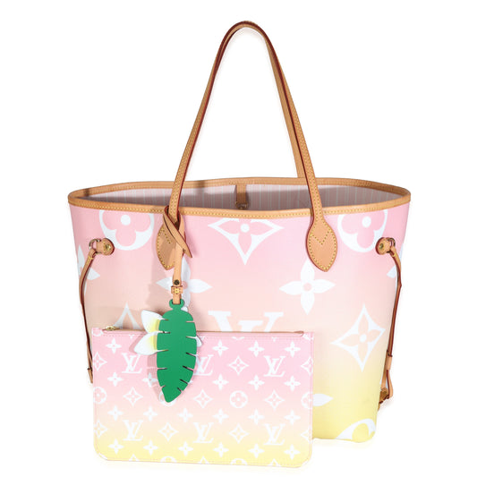 Louis Vuitton Light Pink Monogram Giant Canvas By The Pool Neverfull MM