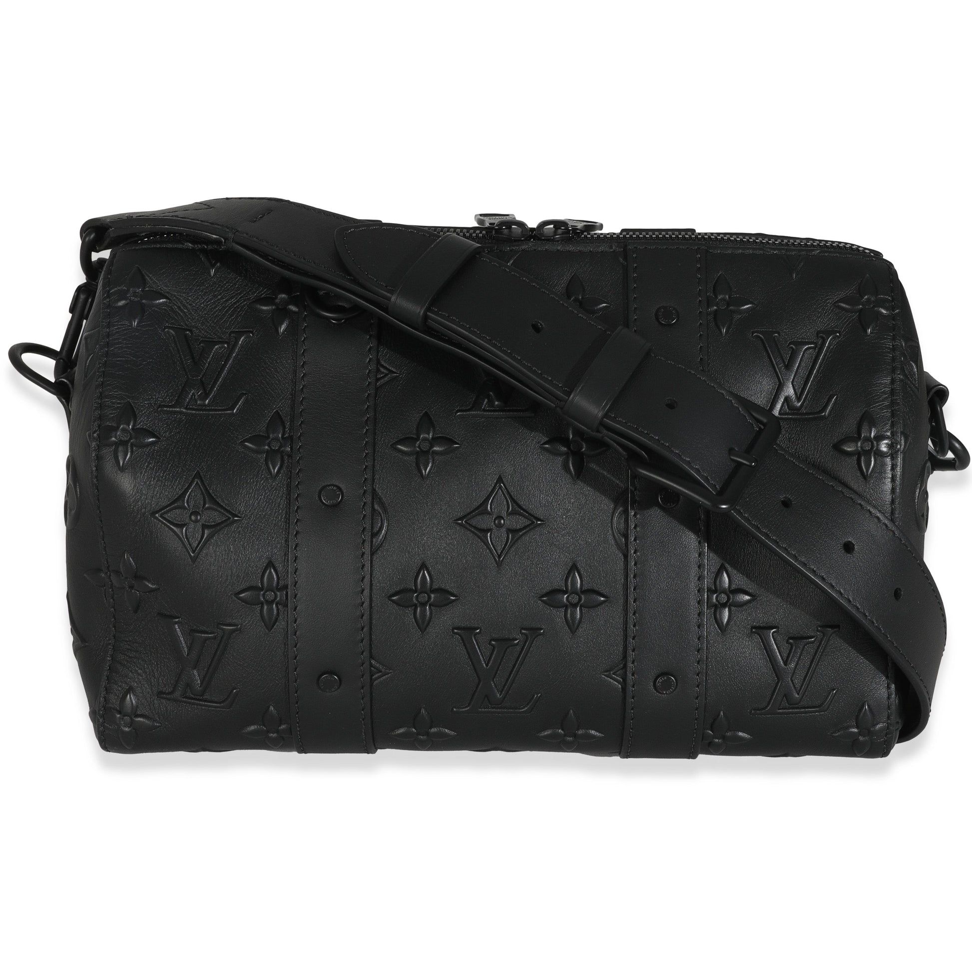 Louis Vuitton Black Monogram Seal City Keepall