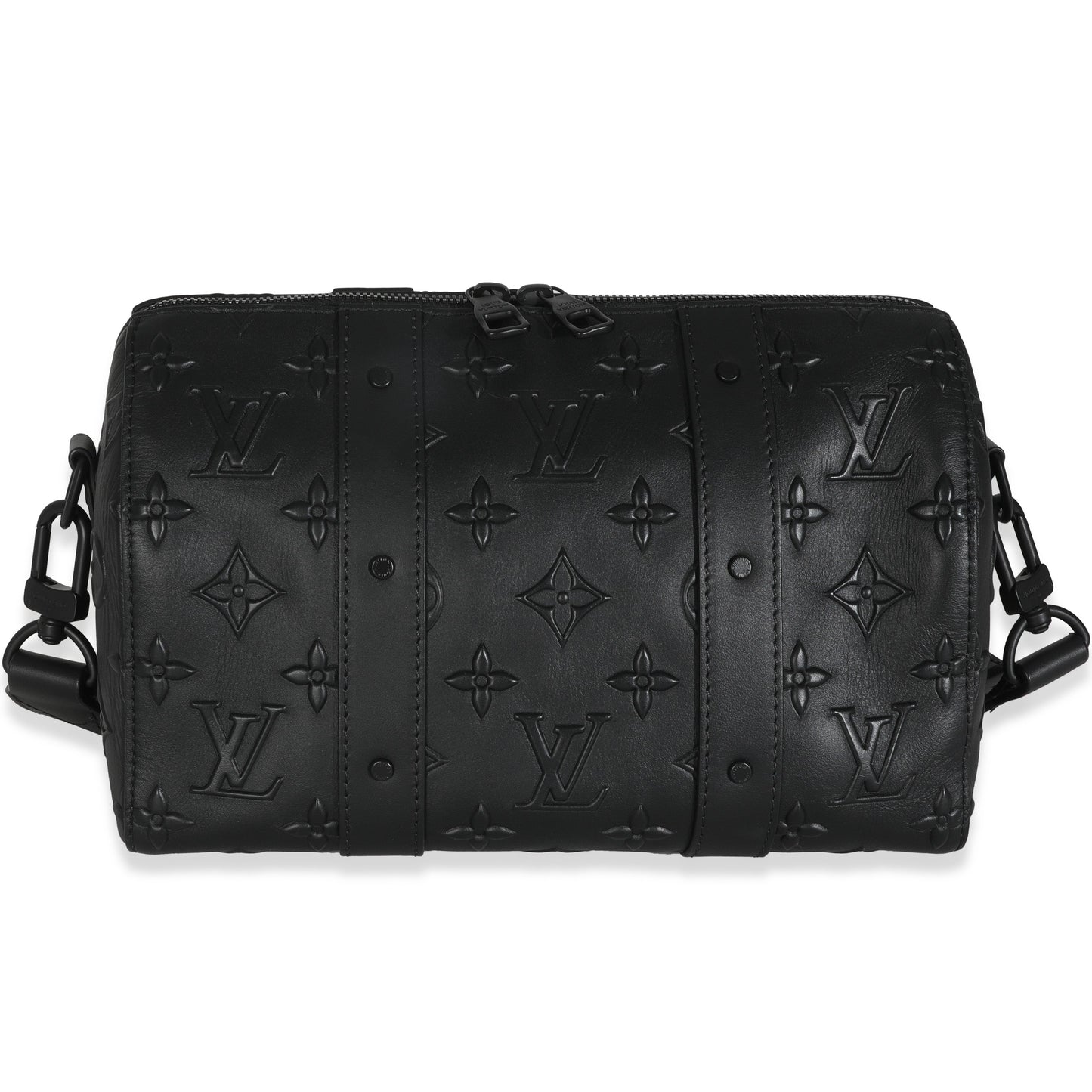 Louis Vuitton Black Monogram Seal City Keepall