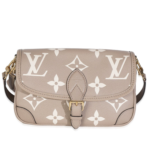 Louis Vuitton Tourterelle Creme Giant Monogram Empreinte Diane