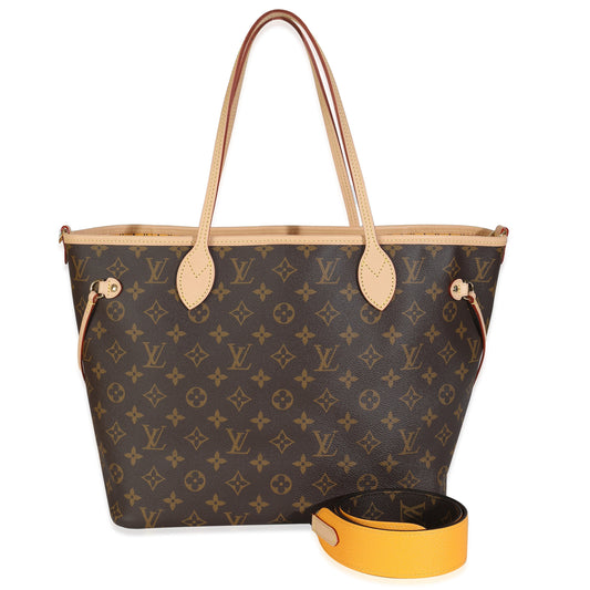 Louis Vuitton Jaune Safran Neverfull Bandouliere Inside Out MM