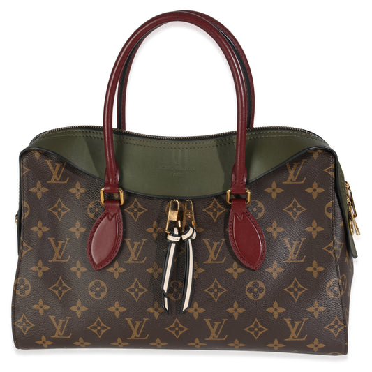 Louis Vuitton Kaki Red Monogram Canvas Tuileries NM