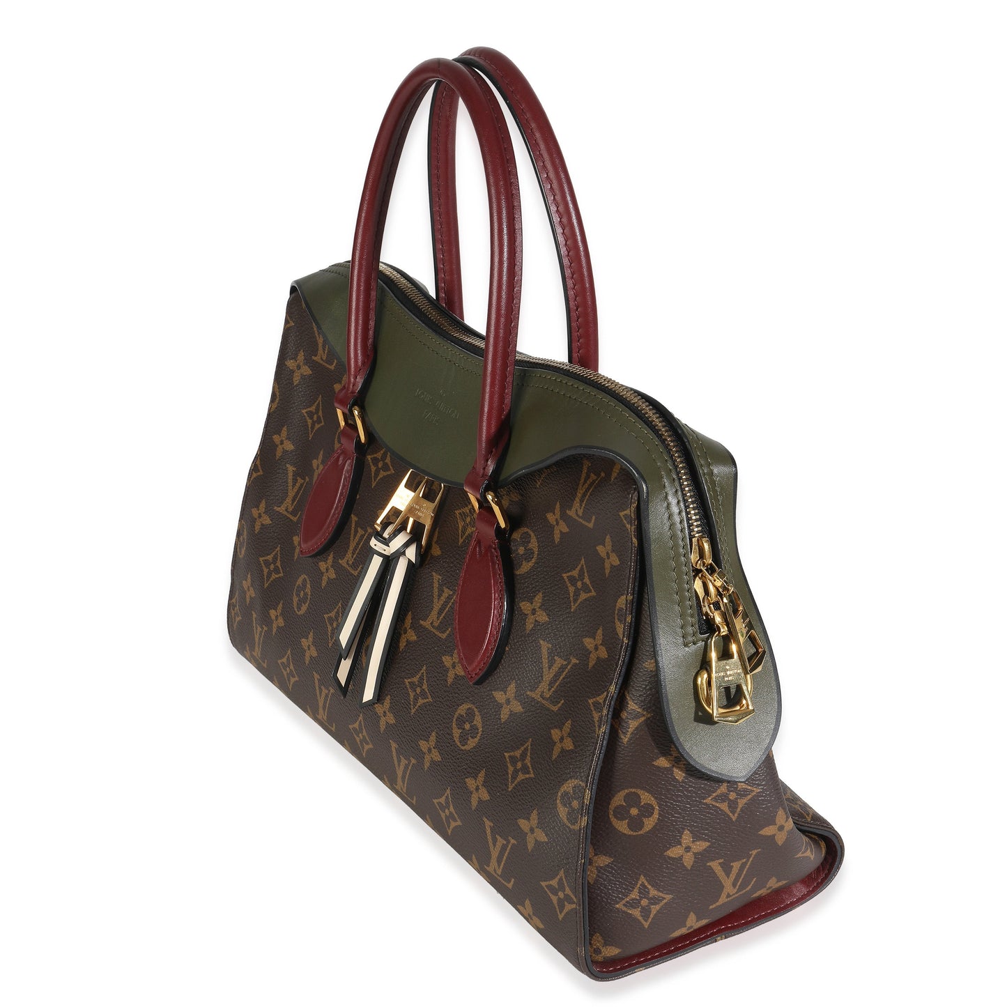 Louis Vuitton Kaki Red Monogram Canvas Tuileries NM