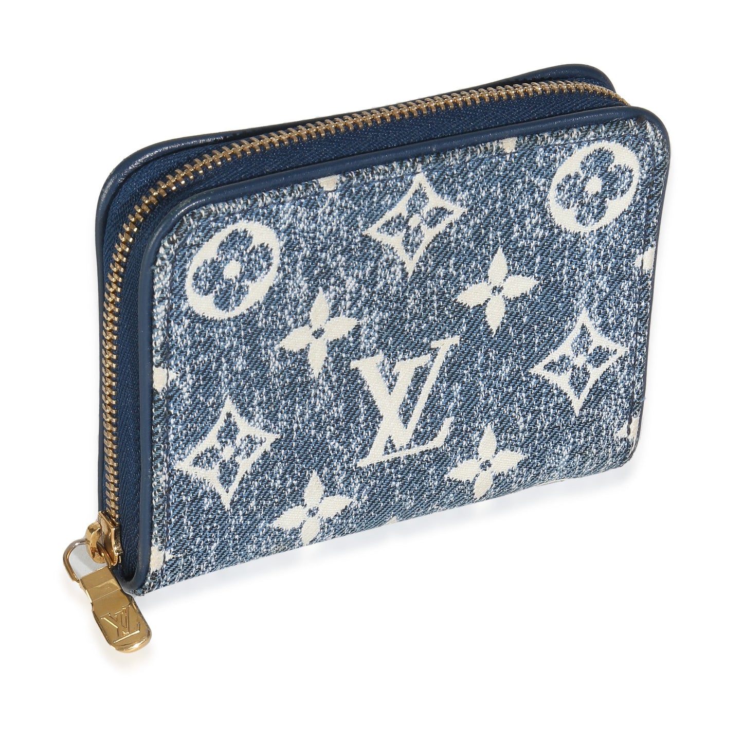 Louis Vuitton Bleu Denim Monogram Jacquard Zippy Coin Purse
