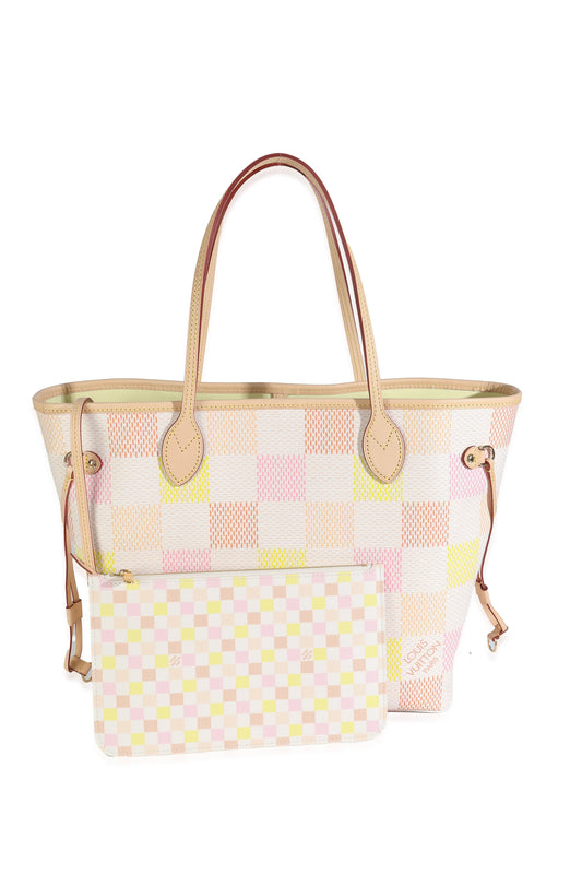 Louis Vuitton Peach Damier Giant Canvas Neverfull MM