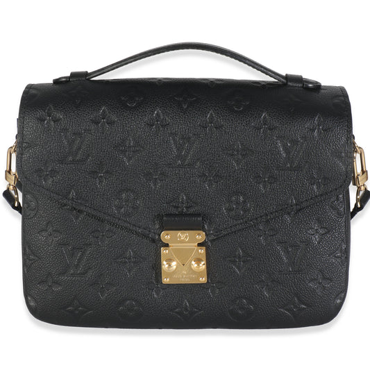 Louis Vuitton Black Monogram Empreinte Pochette Metis