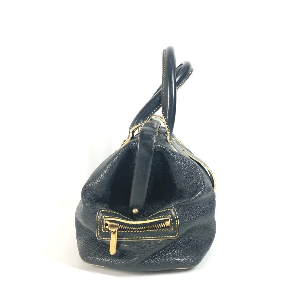 LOUIS VUITTON Handbag Suhari leather black Suhari Angenieux PM Studs Women