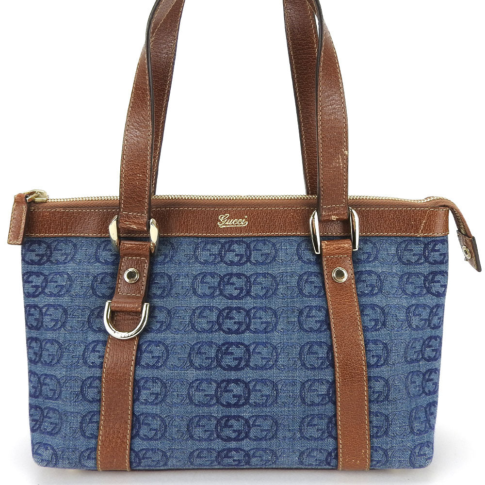 GUCCI Handbag 141471 denim blue Interlocking