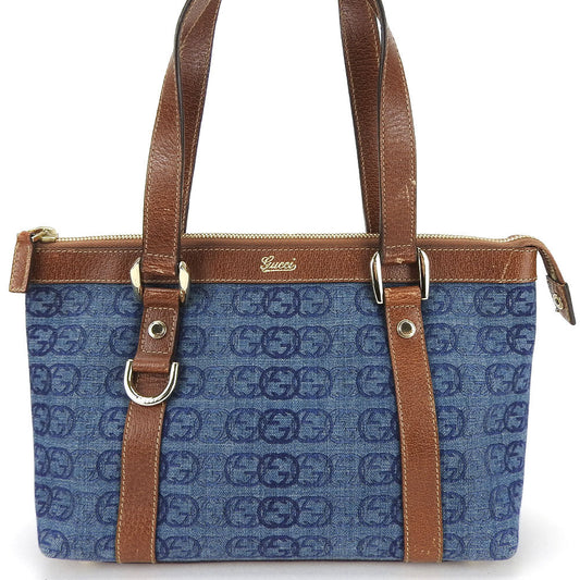 GUCCI Handbag 141471 denim blue Interlocking