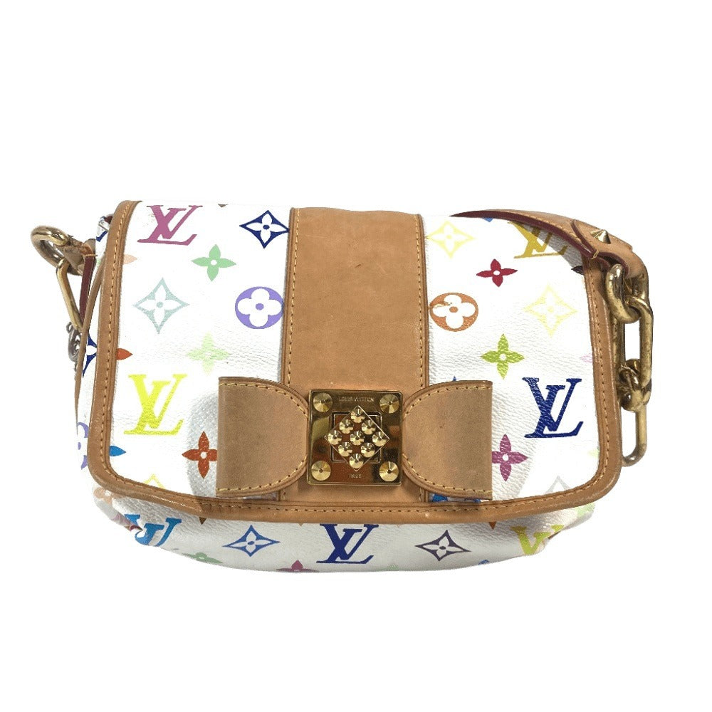 LOUIS VUITTON Shoulder Bag Monogram multicolor canvas white Monogram multicolor Patty Ribbon Ribbon Women
