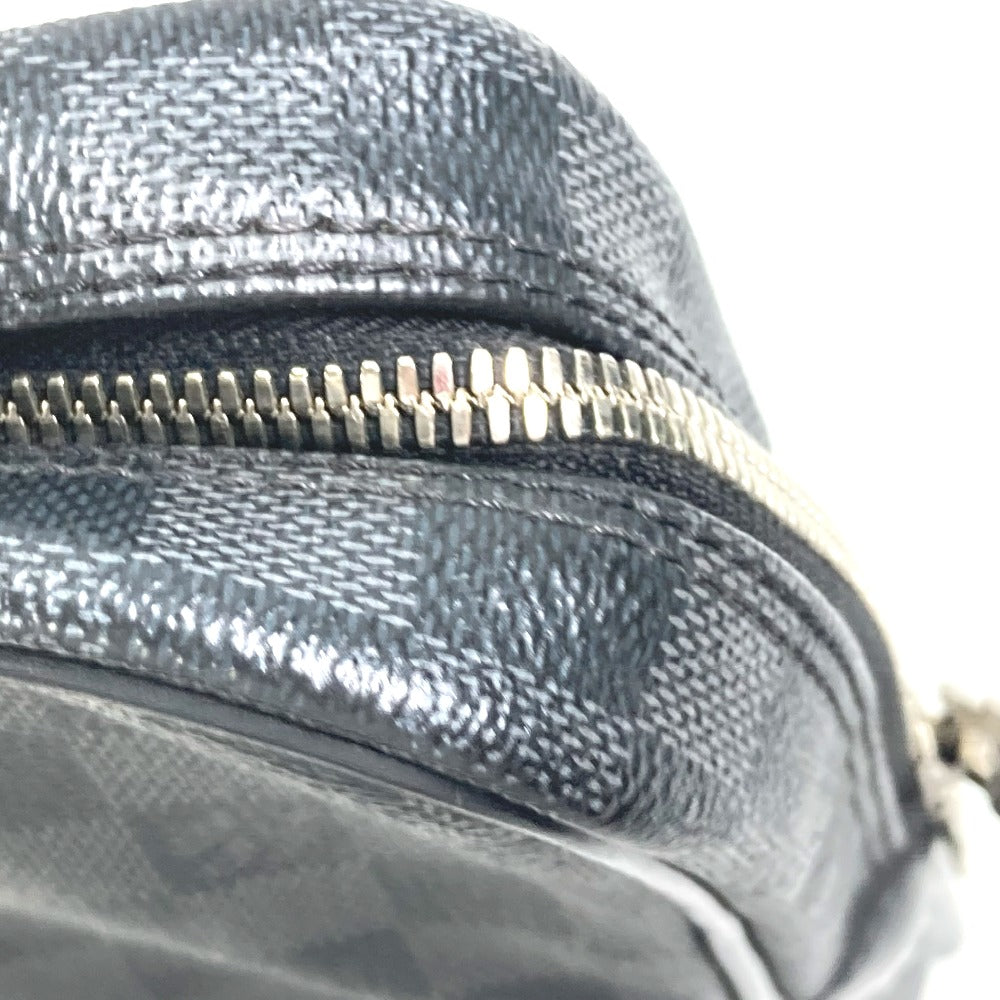 LOUIS VUITTON Business bag N41125 Damier Grafitto Canvas black Damier Grafitte Porto documan Voyage PDV mens