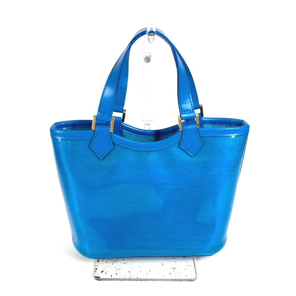 LOUIS VUITTON Handbag Plastics, Leather blue Epiplage Mini lagoon bay Women