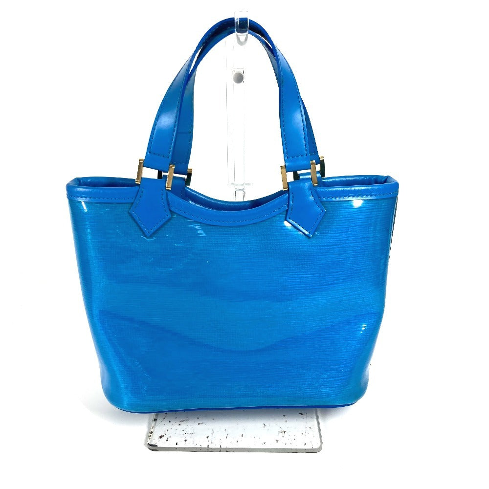 LOUIS VUITTON Handbag Plastics, Leather blue Epiplage Mini lagoon bay Women