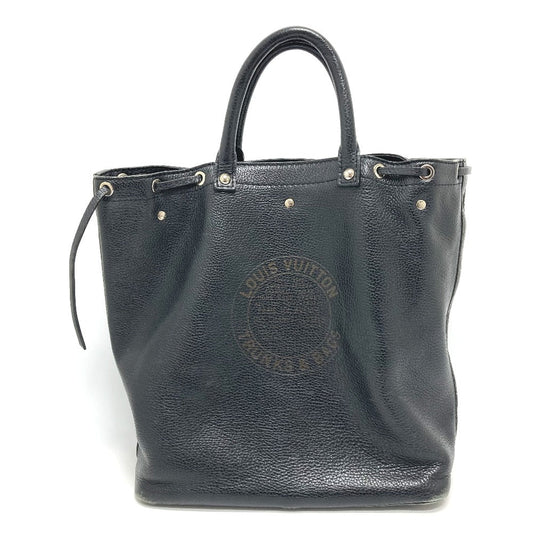 LOUIS VUITTON Tote Bag leather black Tobago T & B