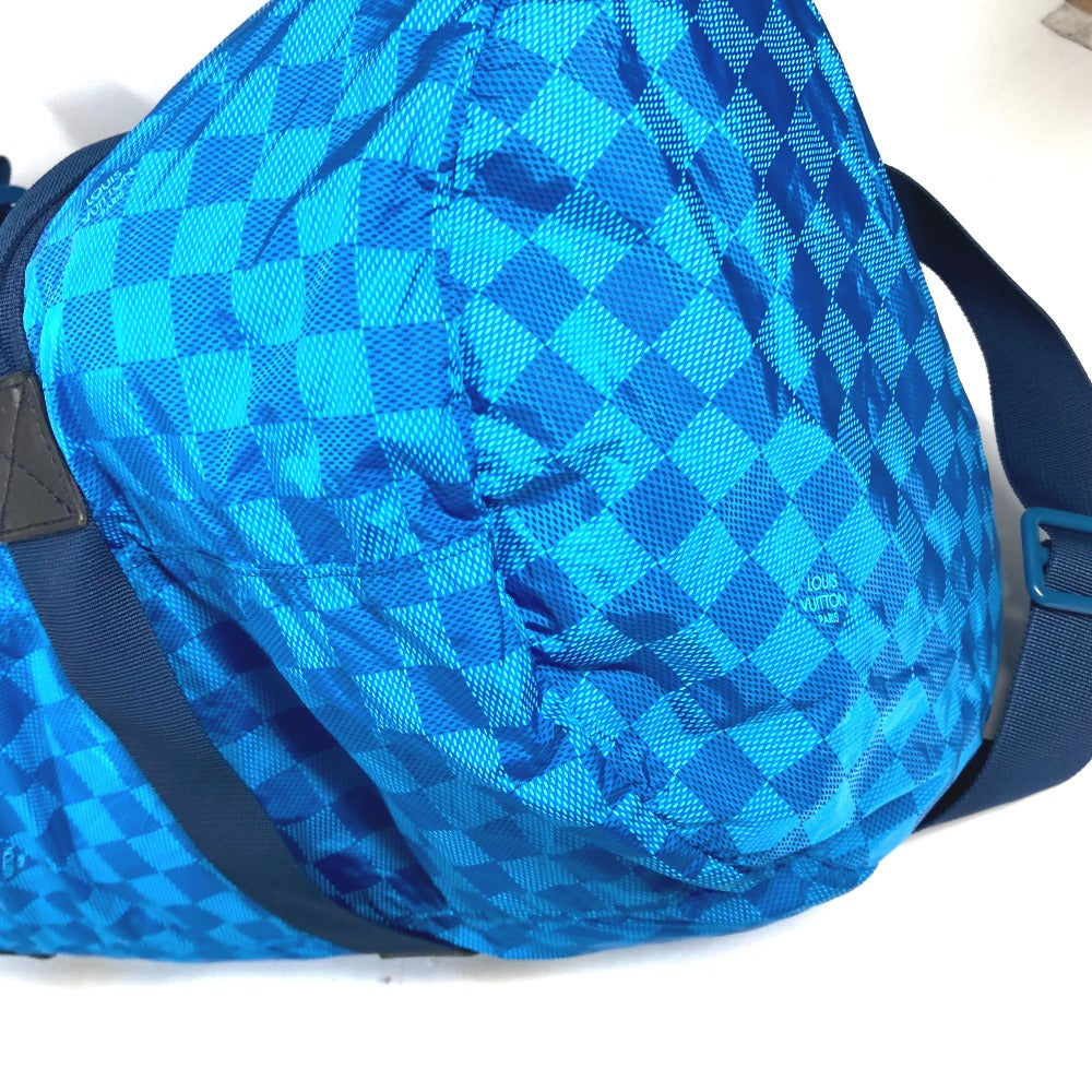 LOUIS VUITTON Boston Duffel bag Nylon blue Damier van tulle Plat Ktical mens