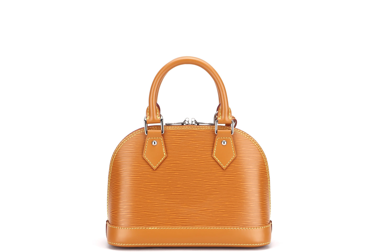LOUIS VUITTON ALMA BB, GOLD MIEL EPI LEATHER, WITH STRAP, KEYS, LOCK, DUST COVER & BOX Handbag