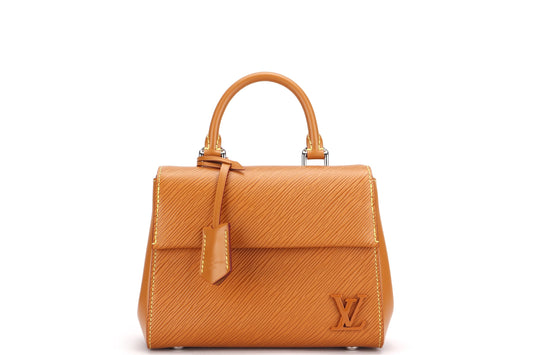 LOUIS VUITTON CLUNY MINI, GOLD MIEL EPI LEATHER, WITH STRAP, DUST COVER & BOX Handbag