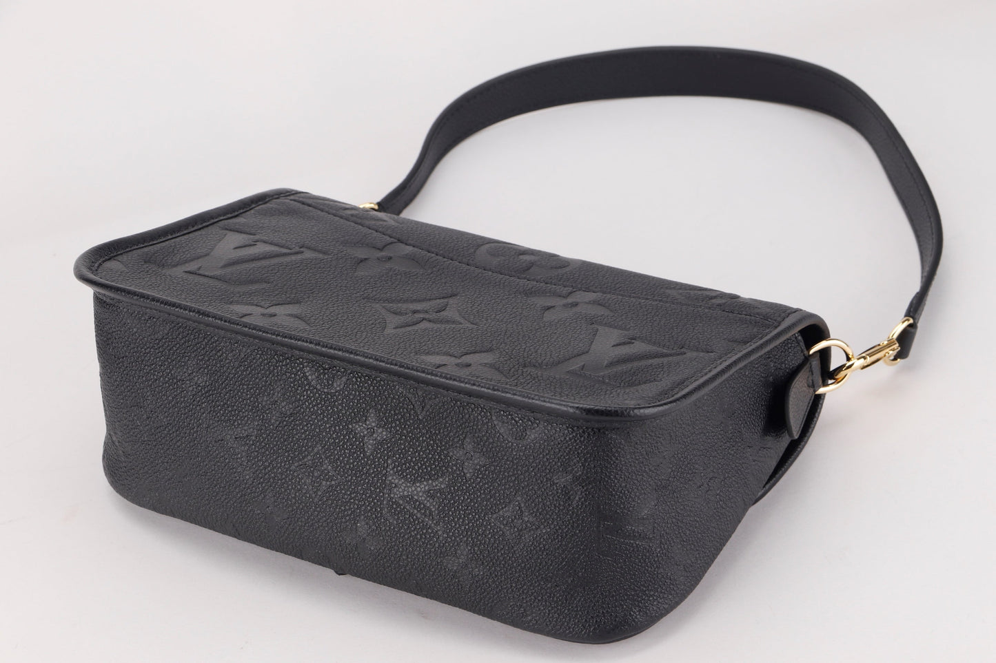 LOUIS VUITTON DIANE BLACK MONOGRAM EMPREINTE LEATHER, WITH STRAP, DUST COVER & BOX Handbag