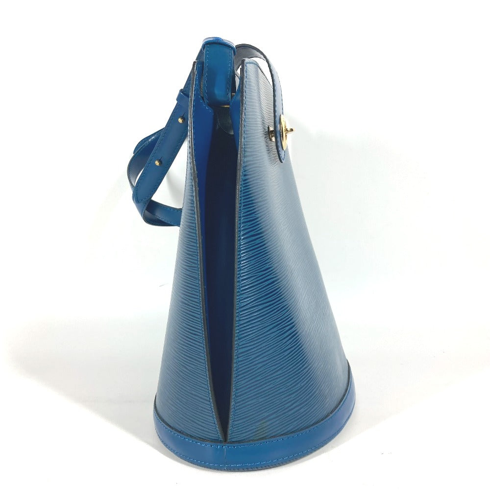 LOUIS VUITTON Shoulder Bag Epi Leather blue Epi Cluny Women