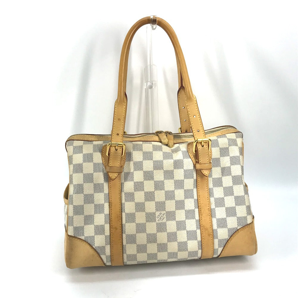 LOUIS VUITTON Handbag Damier Azur Canvas white Damier Azur Berkeley PM Women
