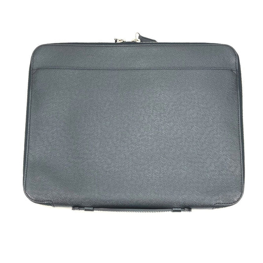 LOUIS VUITTON Business bag M32612 Taiga Leather black Taiga Vladimir mens