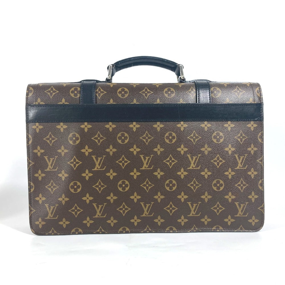 LOUIS VUITTON Business bag Monogram canvas Brown Monogram macacer Rally mens