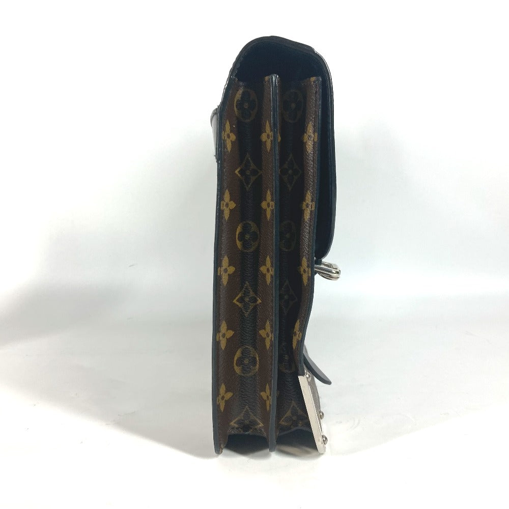 LOUIS VUITTON Business bag Monogram canvas Brown Monogram macacer Rally mens