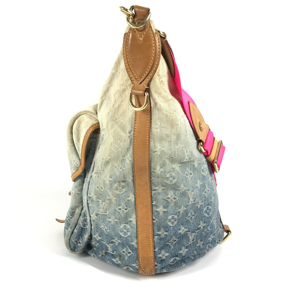 LOUIS VUITTON Shoulder Bag Monogram denim blue Monogram Denim Gradient Sunburst PM