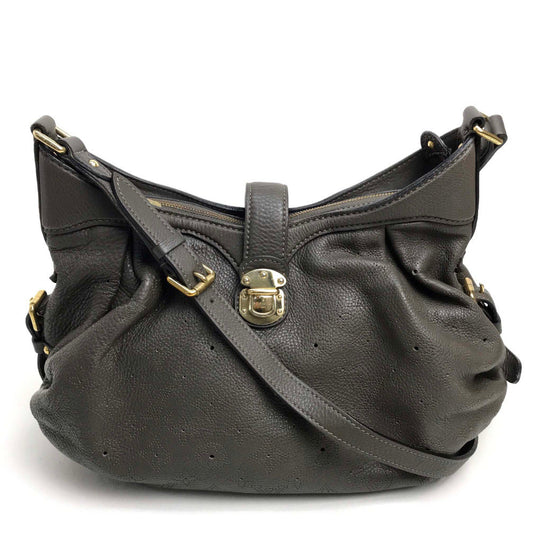 LOUIS VUITTON Shoulder Bag monogram mahina leather gray Monogram Mahina XS Women