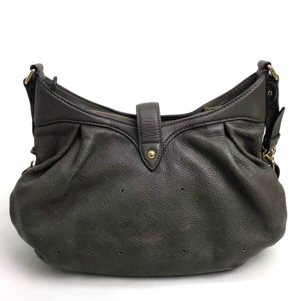 LOUIS VUITTON Shoulder Bag monogram mahina leather gray Monogram Mahina XS Women