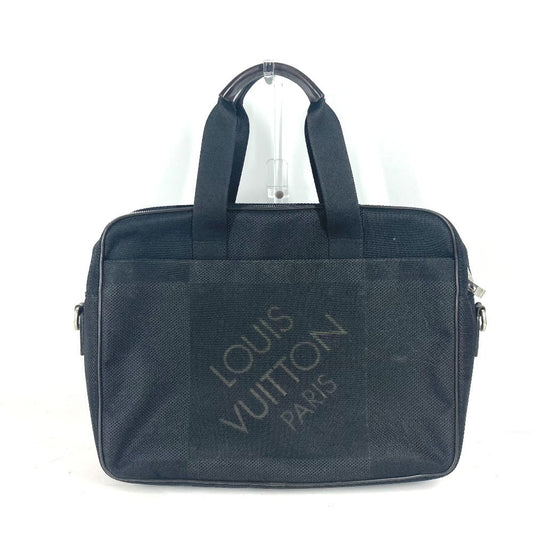 LOUIS VUITTON Business bag N58035 Damier Jean Canvas black Damier Jean Associate GM mens