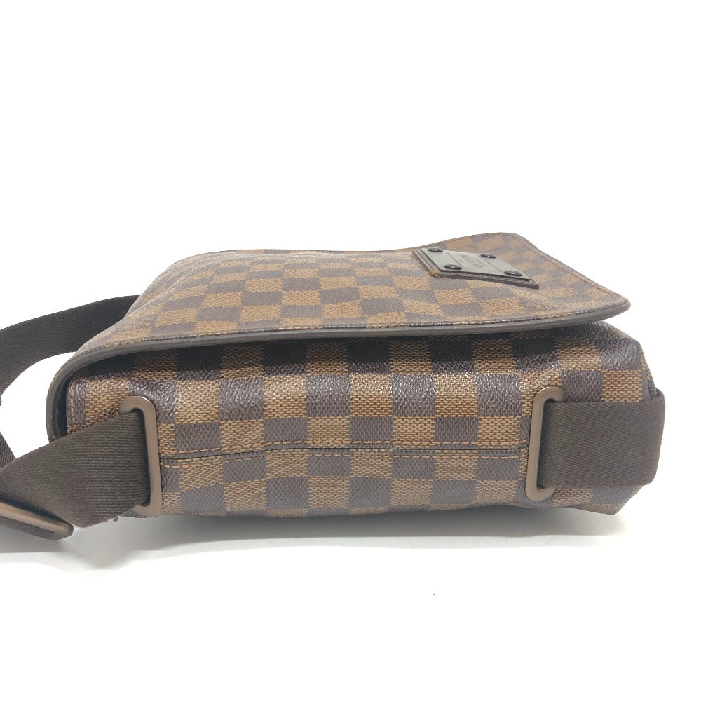 LOUIS VUITTON Shoulder Bag Damier canvas Brown Brooklyn PM