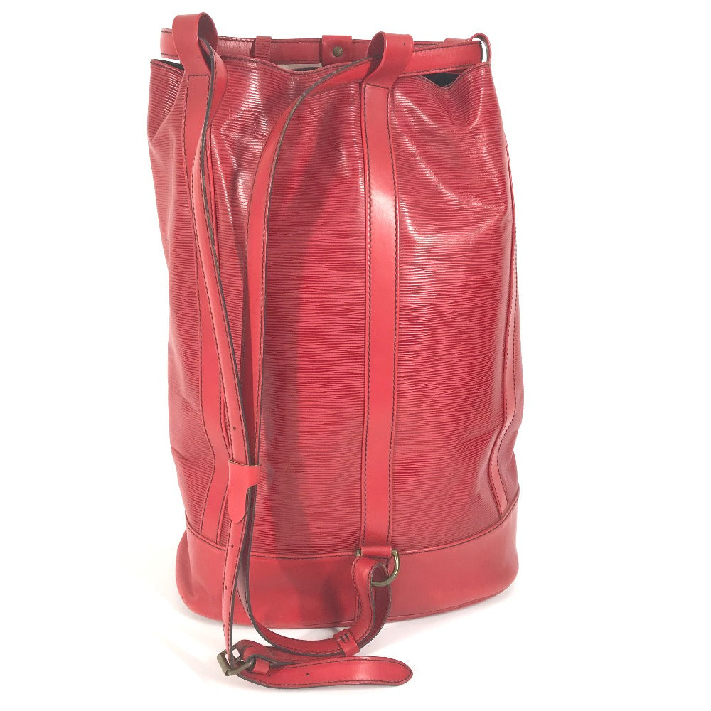 LOUIS VUITTON Shoulder Bag Epi Leather Red Epi RandonneeGM Women