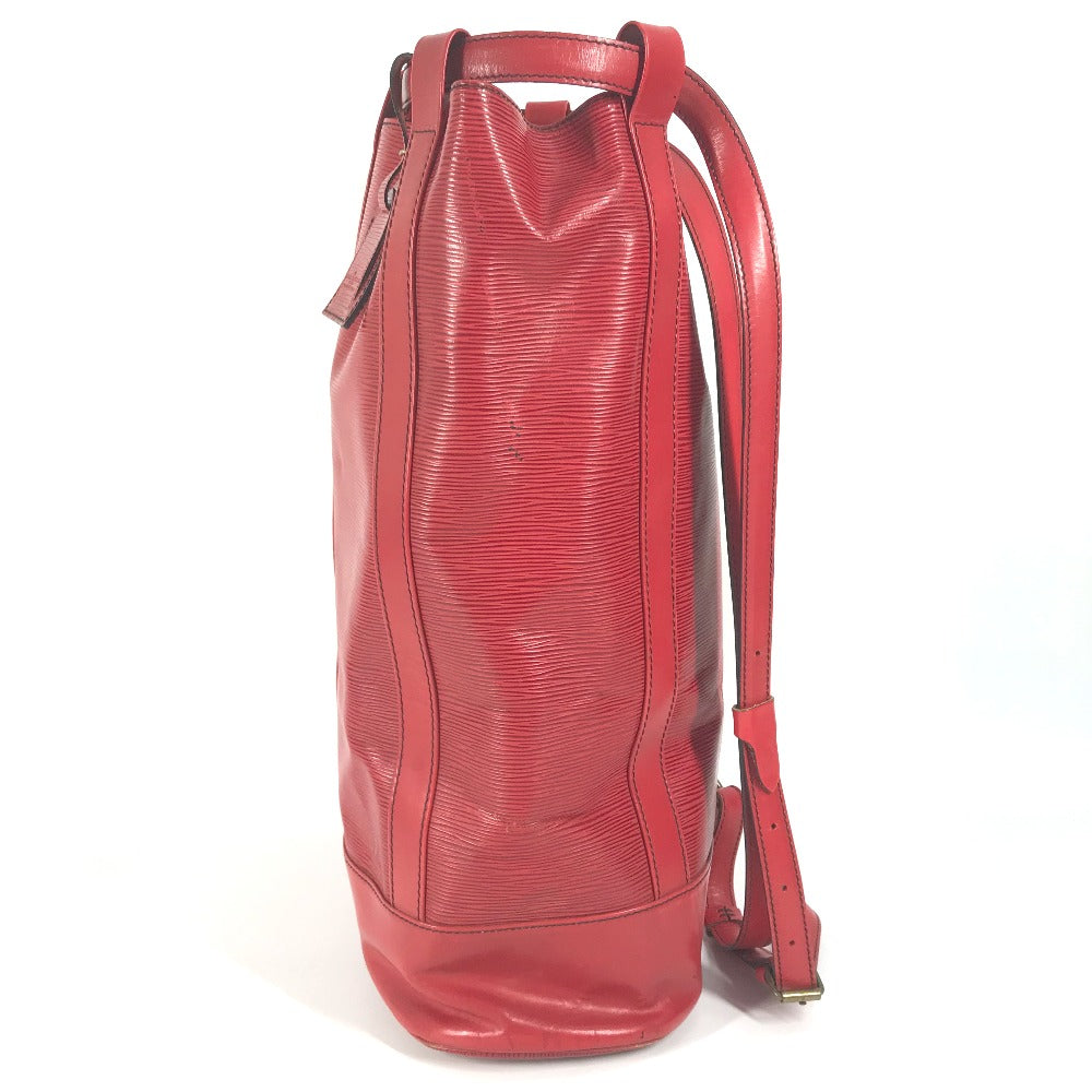 LOUIS VUITTON Shoulder Bag Epi Leather Red Epi RandonneeGM Women