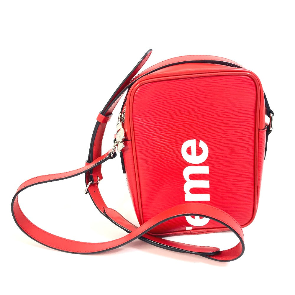 LOUIS VUITTON Shoulder Bag Epi-electric leather Red Epi DanubePM Shoulder Bag