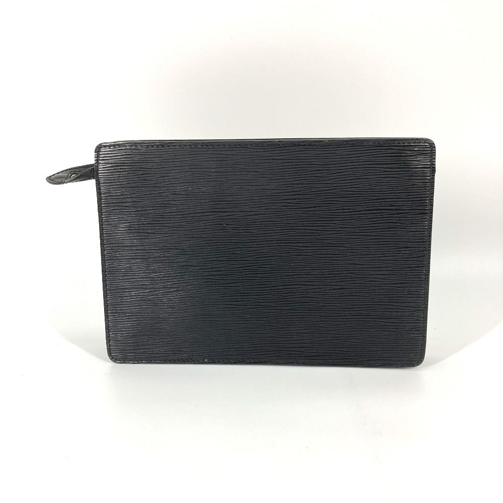 LOUIS VUITTON business bag Epi Leather black Epi Pochette homme mens