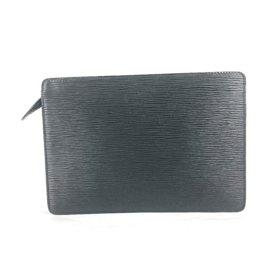 LOUIS VUITTON business bag M52522 Epi Leather black Epi Pochette Homme mens
