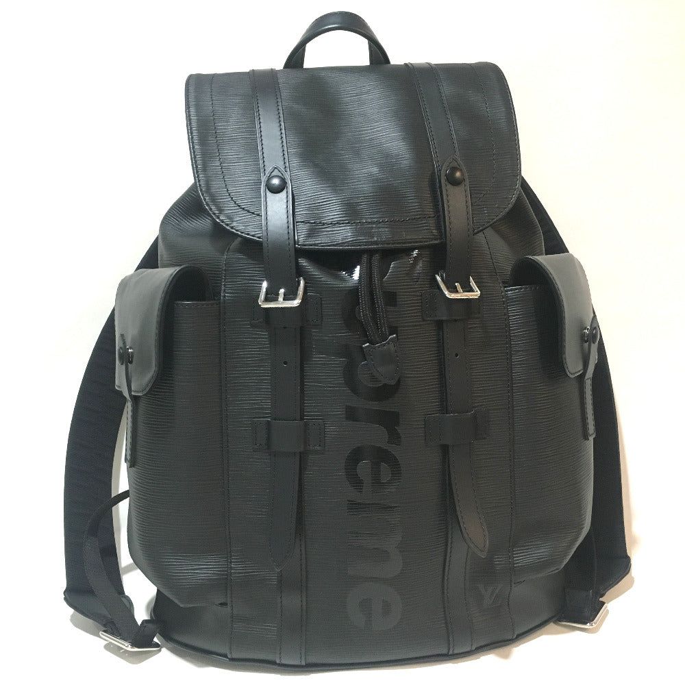 LOUIS VUITTON Backpack Epi Leather black Epi Christopher PM backpack