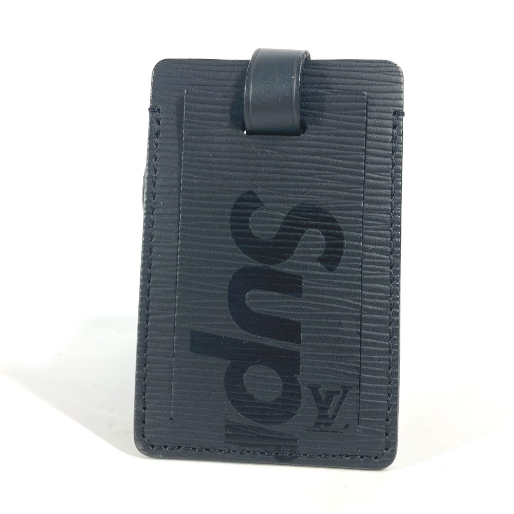 LOUIS VUITTON Name tag Epi Leather black Epi Supreme collaboration unisex(Unisex)