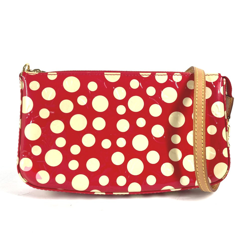 LOUIS VUITTON Shoulder Bag Patent leather Red Vernis Yayoi Kusama collaboration Dot Infinity Pochette Accessories Women