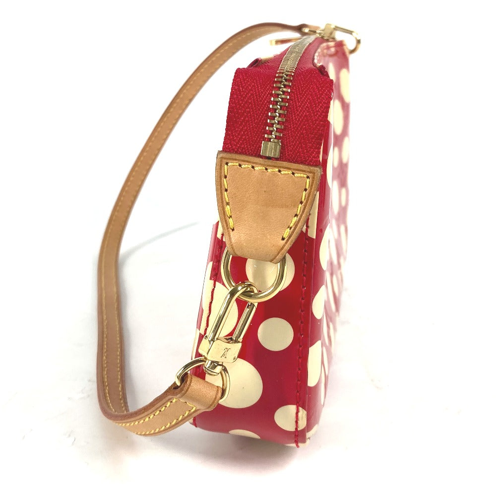 LOUIS VUITTON Shoulder Bag Patent leather Red Vernis Yayoi Kusama collaboration Dot Infinity Pochette Accessories Women