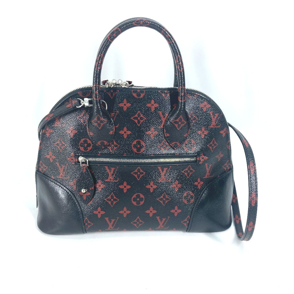 LOUIS VUITTON Shoulder Bag Coated canvas black Monogram Anfra Rouge Alma PM