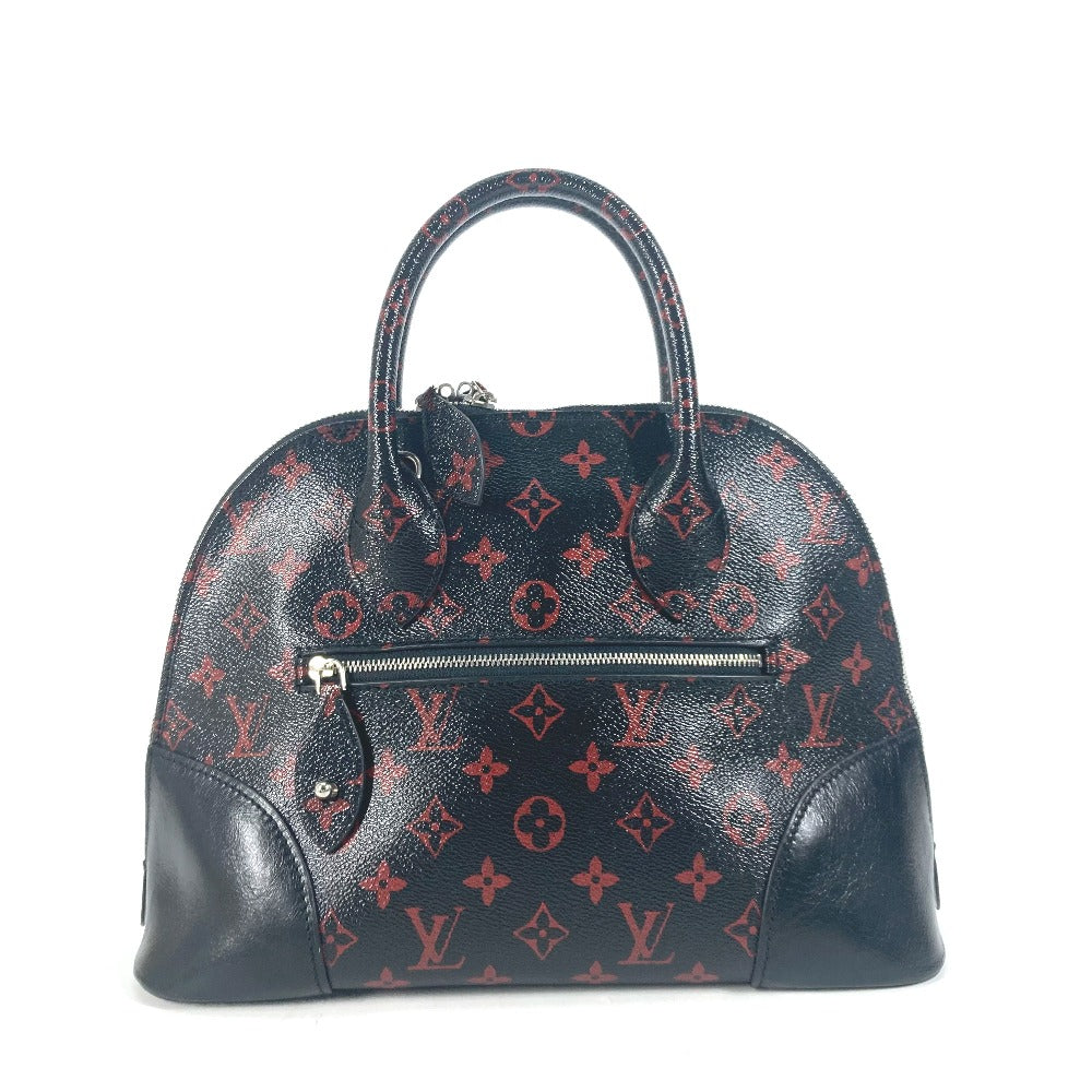 LOUIS VUITTON Shoulder Bag Coated canvas black Monogram Anfra Rouge Alma PM