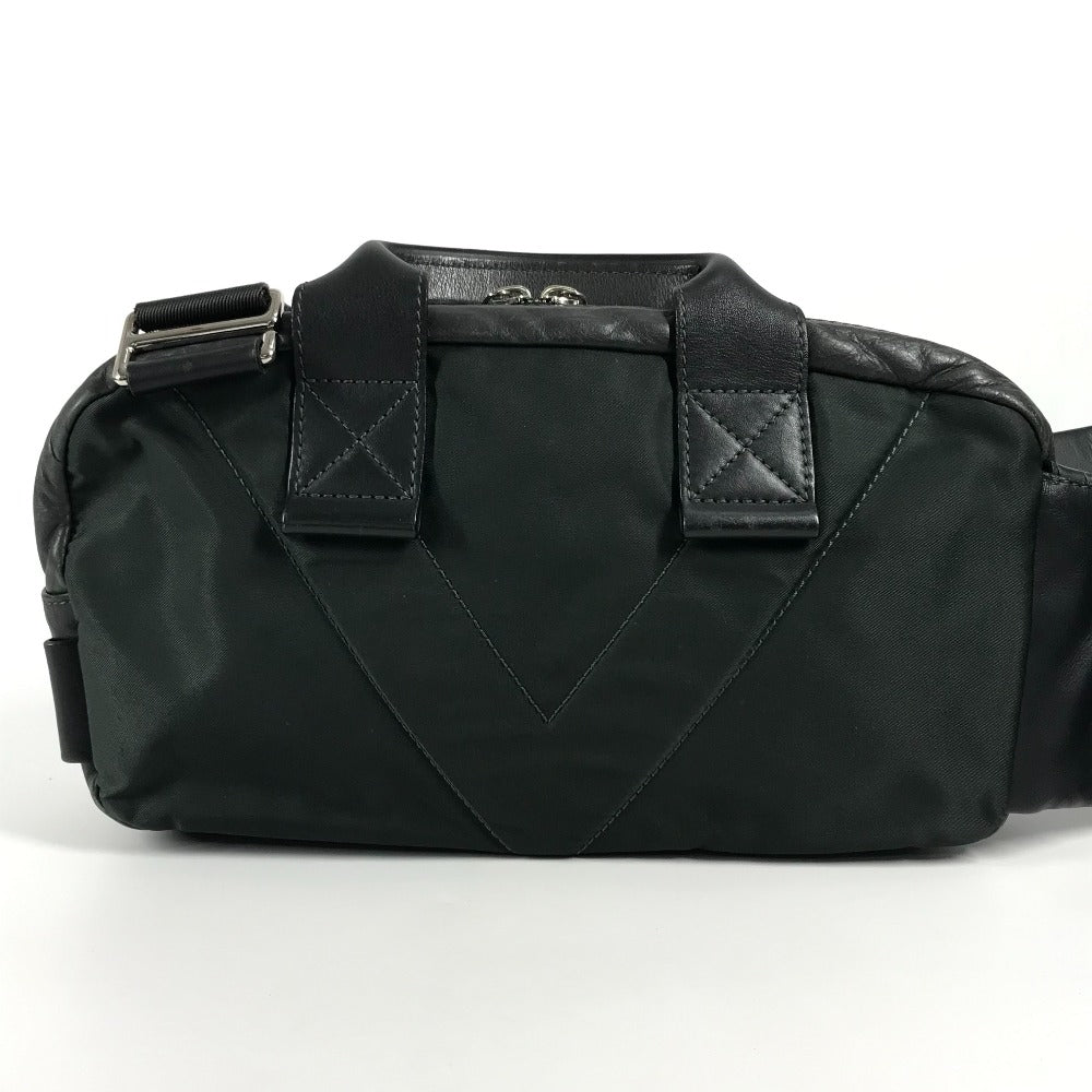 LOUIS VUITTON Sling bag leather gray V line Fast