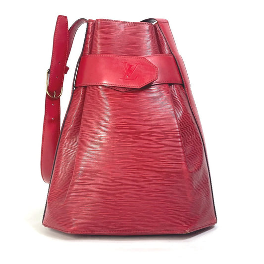 LOUIS VUITTON Shoulder Bag Epi Leather Red Epi Sack de Paul Women