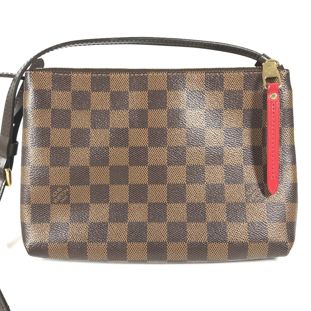 LOUIS VUITTON Shoulder Bag Damier canvas Brown Damier Twice Women