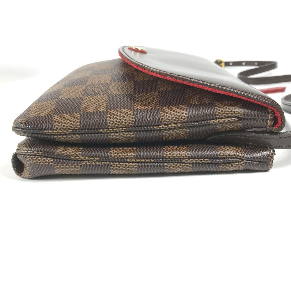 LOUIS VUITTON Shoulder Bag Damier canvas Brown Damier Twice Women