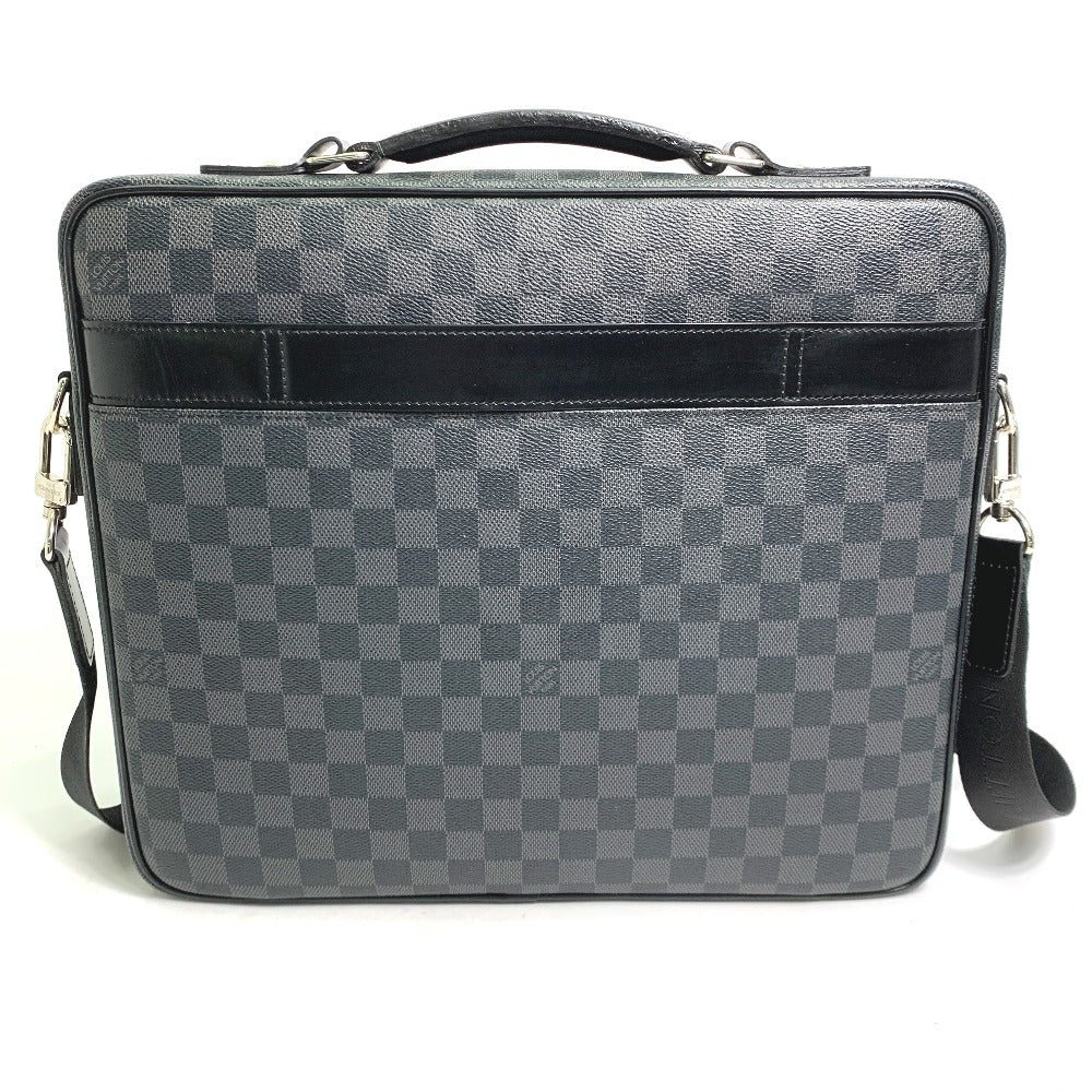 LOUIS VUITTON Business bag Damier Grafitto Canvas black Damier Graphite Crossbody Steve mens