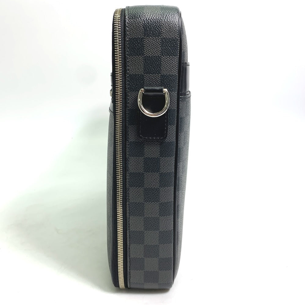 LOUIS VUITTON Business bag Damier Grafitto Canvas black Damier Graphite Crossbody Steve mens